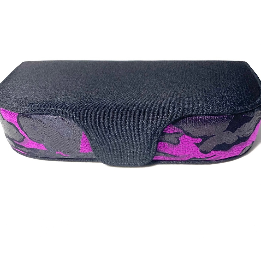 Clutch/Purse  in Black and Purple with Snap